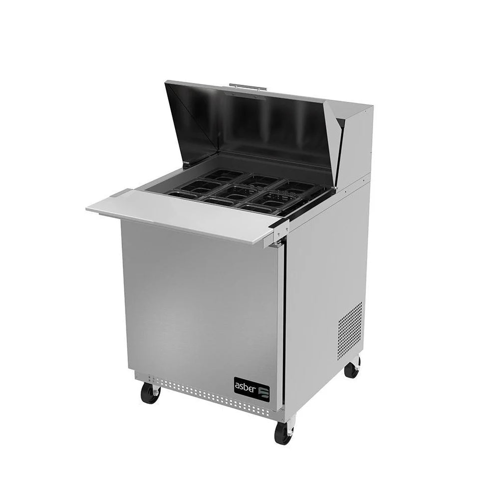 Asber APTM-27-12 HC Mesa de Refrigeración 1 Puerta 115 V