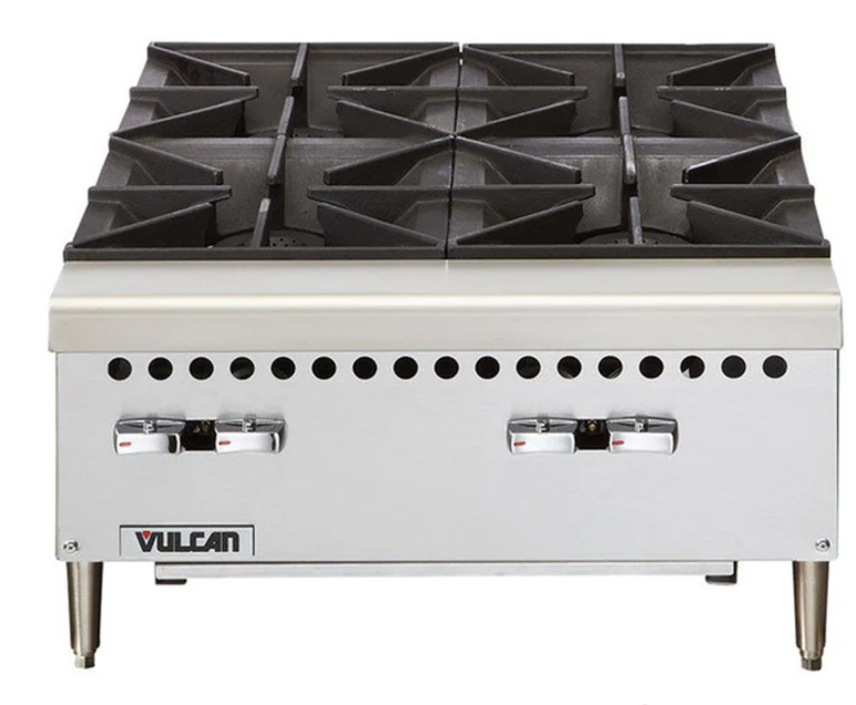 Parrilla Gruesa de Acero Pulido de Gas VCRH24