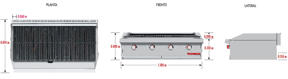 Asador Coriat ACV-4 MÁSTER PREMIUM
