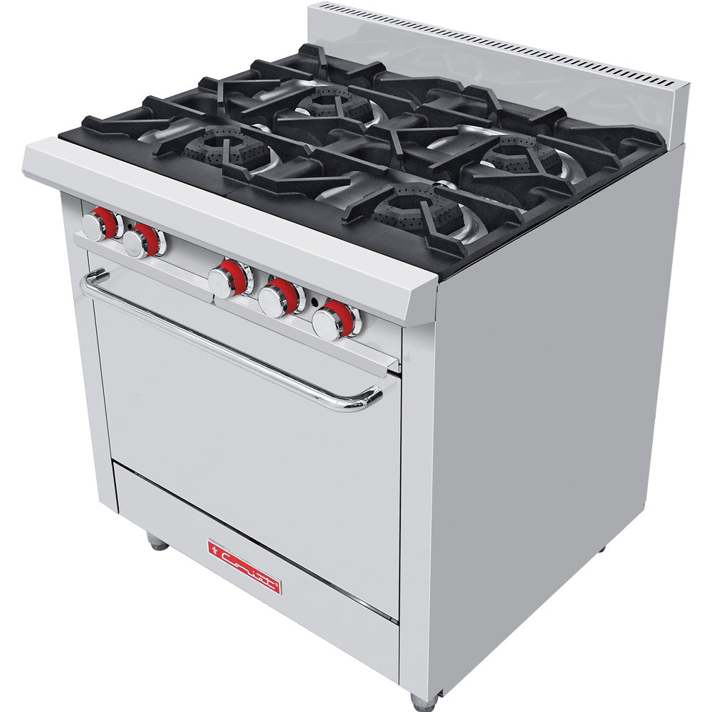 CORIAT EC-4-HG DE PISO HD PREMIUM Estufa a gas, con 4 quemadores extra grandes y 1 horno.