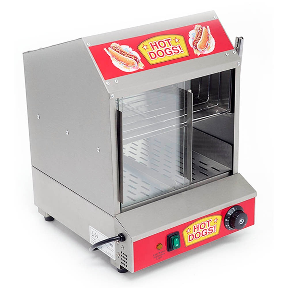 Cocedor De Salchichas Y Calentador De Pan A Vapor Tipo Casita 1,200W 120V Migsa HD-1200