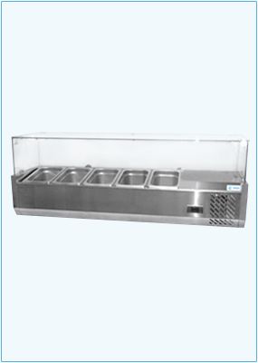 Vitrina Refrigerada para Ensaladas y Pizzas RT-1200/RT-1800