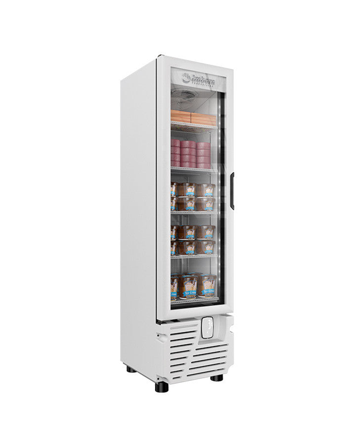 Imbera Vfs08 1013601 Congelador Vertical 1 Puerta Cristal 8 Pies Luz Led 1/3 HP