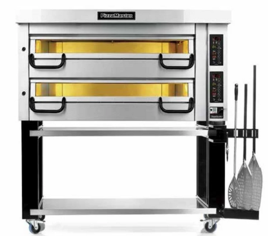 PIZZA MASTER PM732ED (80002-ED) Horno de Pizza Eléctrico 2 Cavidades, 3 piedras