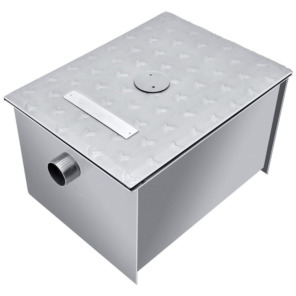 CORIAT IC-132 Interceptor de grasa con capacidad de almacenaje de 32 kg de grasa y capacidad de flujo de 132 lt por minuto.