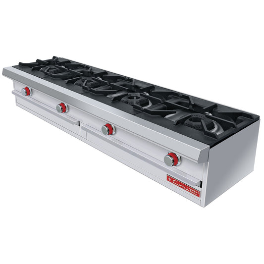 CORIAT PCH-4 DE MESA PETIT PREMIUM Parrilla PETIT a Gas con 4 Quemadores Octagonal Sólido en Hierro Fundido.