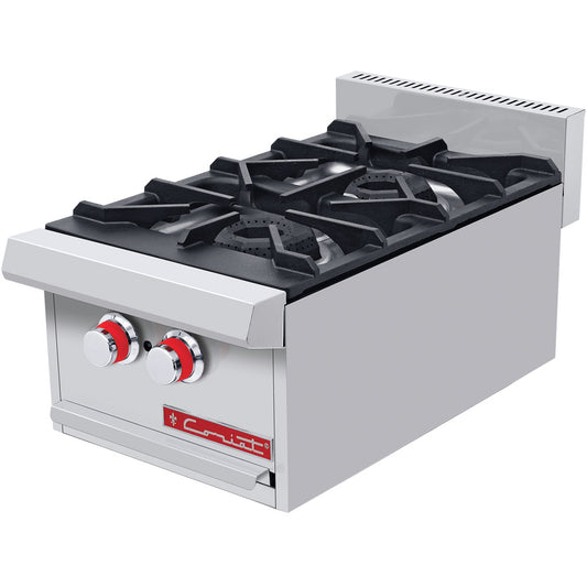 Parrilla Coriat PCV-2 PARRILLA CORIAT PCV-2 DE MESA HD | Parrilla | 2 Quemadores | Gas | Lámina De Acero Inoxidable | Restaurante Hoteles Industrial
