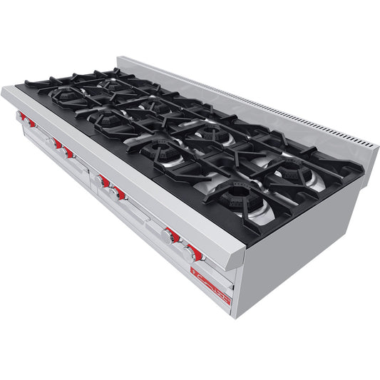 CORIAT PCV-8 DE MESA MASTER PREMIUM Parrilla a Gas de 8 Quemadores octagonales sólidos en hierro fundido.
