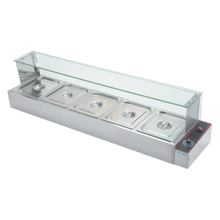Baño María Eléctrico De 5 Insertos 1,000W120V Migsa BN-B24
