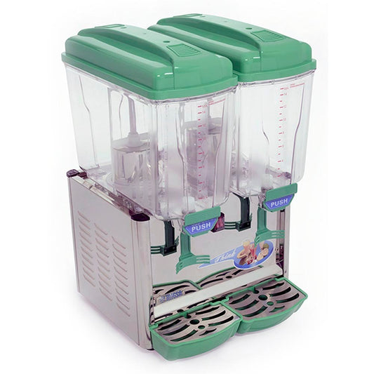 Enfriador De Aguas Frescas 2 Tanques De 15 L C/U 250W 110V Migsa LYJ-230