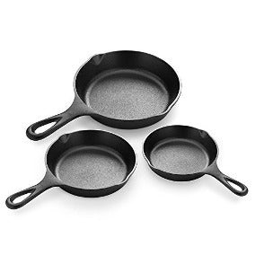 Set Sartenes Hierro Fundido 3 piezas – OLAA SHOP