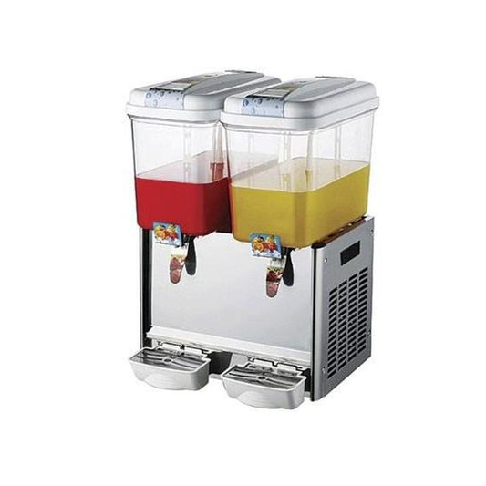 Enfriador De Aguas Frescas 2 Tanques Tipo Fuente (Spray) 18 L C/U 300W 110V Migsa LYP-2X18